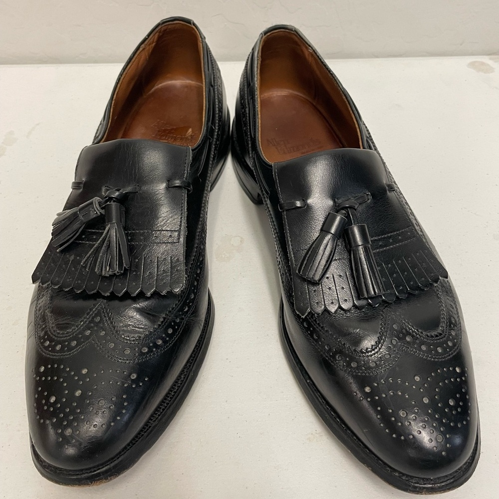 Allen‎ Edmonds Arlington Tassel Kiltie Loafer Dress Shoe in Black 10 D $425